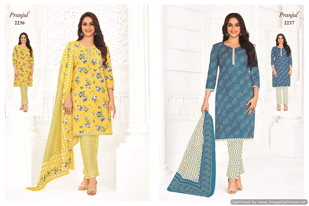 Priyanka Vol 22 By Pranjul Cotton Printed Readymade Dress Wholesale Shop In Surat
